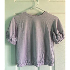 Women's Small Violet Blouse W/ Puffy Sleeves